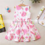 Sweet Style New Design Full Flower Printing Baby Girl Long One Piece Dress thumbnail-3