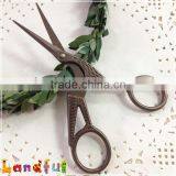 Vintage Fancy Design Thread Embroidery Scissors Bronze Bird Scissors thumbnail-2