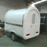 TELESCOPE mobile food wagon fast food car white color food caravan trailer