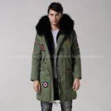 2016 MeiFng Brand Long Style Rose Red Winter Coat OEM Style,army Green Fur Women Parka ,rose Red Big Raccoon Collar thumbnail-1
