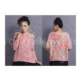 Colorful Winter / Autumn Ladies Crew Neck Sweaters in Jacquard Pattern thumbnail-1