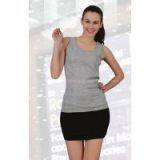 female lovely merino wool casual grey vest