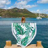 Custom Printed Round Digital Stamp High Quality 150CM Diameter Velour Beach Towel thumbnail-3