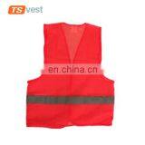 Red Color Normal Style Promotional Cheap Safety Vest thumbnail-2