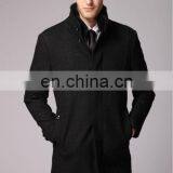 On Sale Fashionable Mens Cashmere Coats Black With Fur Trimed