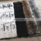 Factory Wholesale Raw or Dyed Color Thick and Soft Real Rabbit Fur Skin Plate thumbnail-1