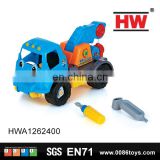 Disassembled friction truck plastic cartoon trailer toy