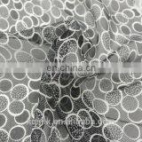 Printed 100% Silk Chiffon With Polka Dots Print