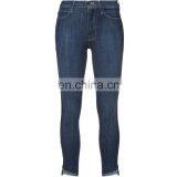 Blue Sweeping Racer Custom Skinny Jeans Women Latest Design Denim Jeans Pants thumbnail-5