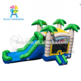 Cheap Price Tropical Type Kids Playground Giant Inflatable Bouncer Castle House With Slide For Children Sale thumbnail-3