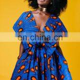 Custom Design Women African Print Midi Sexy Causal Women Dresses thumbnail-5