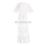 2019 летнее платье для женщин на пляж, купальник-кафтан, ленточка для купальника с кружевными вышивками, длинное пляжное платье, кафтан, купальник-кафтан, парео thumbnail-6