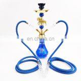 HQP-SY13 HongQiang Arab Hookah Set Wholesale Finished Product Customization Shisha Hookah Glass Hookah Shisha Two Pipes thumbnail-4