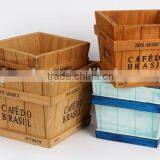 Custom Engraved Logo Antique Printed Wooden Crates thumbnail-2