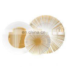 Luxury Gold Line White Porcelain Tableset Dinner Plate Tea Coffee Mug Ceramic Dinnerware Sets thumbnail-3