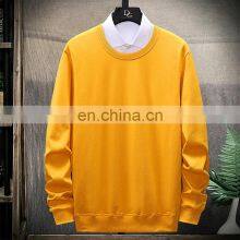 Custom Brand Round Neck Plain Sweatshirt 100% Cotton High Quality Men Custom Pullover Hoodie Plus Size Men T-shirt thumbnail-5