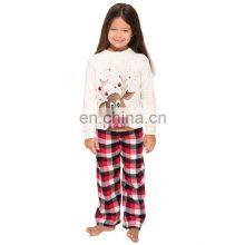 Wholesale Custom Print Adult Children Cotton Couple Women Pants Family Christmas Pajamas Sets thumbnail-4