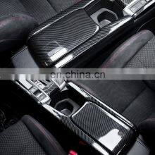 Autoaby Armrest Box Protective Cover Carbon Fiber Car Central Armrest Decorative Modification For Honda Civic 10Th 2016-2019 thumbnail-4