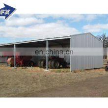 One Open Side Prefab Steel Structure Warehouse Hay Shed for Storage