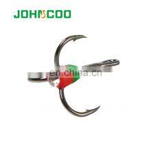 JOHNCOO 8# High Carbon Steel Fishing Treble Hook Ice Fishing Hook thumbnail-2