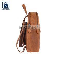 Unique Design Attractive Pattern Cotton Lining Zipper Closure Type Women Genuine Leather Backpack Bag Manufacturer thumbnail-4