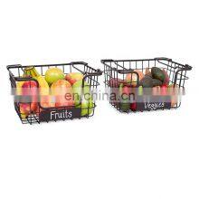 Under Shelf Hanging Muti Kitchen Corner Acbinet Organizer Wire Basket With Wheel thumbnail-1