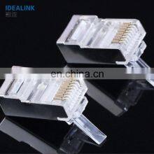 New Promotion 1000pcs Set Ftp Male Modular Plug 8p8c Cat5 / 6 RJ45 Keystone Connector