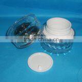 Good-looking Cosmetic Acrylic Jar Container With Hand Lid / Luxury Empty Double Layer Jar Container for Personal Care Cream Jar thumbnail-2