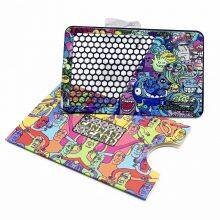 Wholesale Cheap Custom Logo Free Design Credit Cards Size Stainless Steel Metal Herb Tobacco Grinder Cards Crusher Cards thumbnail-4