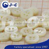 2015 Nature Squrae Round White Color Trocas Shell Button