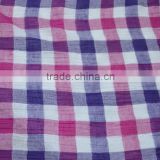 ramie cotton yarn dyed woven dobby fabric for dress & blouse