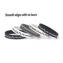 Wholesale Souvenir Rubber Bands Printed Silicone Wristband Cheap Promotion for Event thumbnail-4
