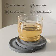 Sheenyoo Absorbent Diatomite Wave Engraving Ripple Stone Cup Coaster thumbnail-3