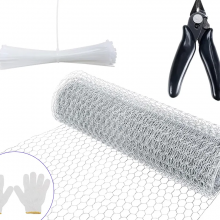 Cerca de alambre de púas galvanizada para gallinas enrollada con tamaño de malla de 2 pulgadas thumbnail-2