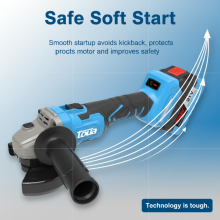 20V Angle Grinder BAG21125: 8500RPM, 125mm, Soft Start - Power Meets Portability thumbnail-2