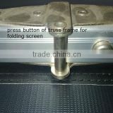 press button of truss frame for folding/Fast portable screen/with 3D silver screen fabric/rear screen fabric/front screen fabric