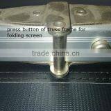 Press Button of Truss Frame for Folding/Fast Portable Screen/with 3D Silver Screen Fabric/rear Screen Fabric/front Screen Fabric