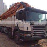 Used Condition 13y Zoomlion Concrete Pump Truck With Isuzu Head for Sale in Shanghai Good Condition thumbnail-1