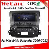 Wecaro 8" Android 4.4.4 Car Dvd Player Touch Screen for Mitsubishi Outlander Car Audio WIFI 3G 1.6 Ghz Cpu 2006-2012 thumbnail-1
