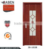 simple design Mahogany wooden office glass door