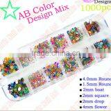 Ss6/ss8 Rose Dmc Hotfix Flat Back DIY Loose Glass Glitter Rhinestones Trim Strass Crystal Stones for Nails Art Design .Wholesale thumbnail-1