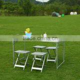 4 Seat Aluminium Outdoor Furnitue Leisure Picnic Table Camping Table Quality Choice thumbnail-1