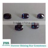 Lab Created Alexandrite Cushion Checkerboard Cut Synthetic Chrysoberyl Stone 8mm*6mm