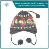 100% Acrylic Jacquard Canada Custom Earflap Cap thumbnail-4