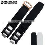 Mens Silicone Rubber Waterproof Diver Watch Strap Band 21mm thumbnail-5
