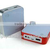 Square Aluminum Digital Portable Charger Power Bank