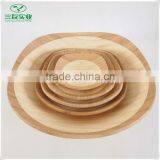 Natural Bamboo Dinner Plate Dish of Different Sizes thumbnail-2