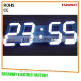 Patented 3D cubic white led clock with remote
