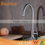 304 Stainless Steel Single Lever Handle Goose Neck Kitchen Water Faucets thumbnail-3