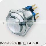 IP67 High Flush 22mm Push Button Switch